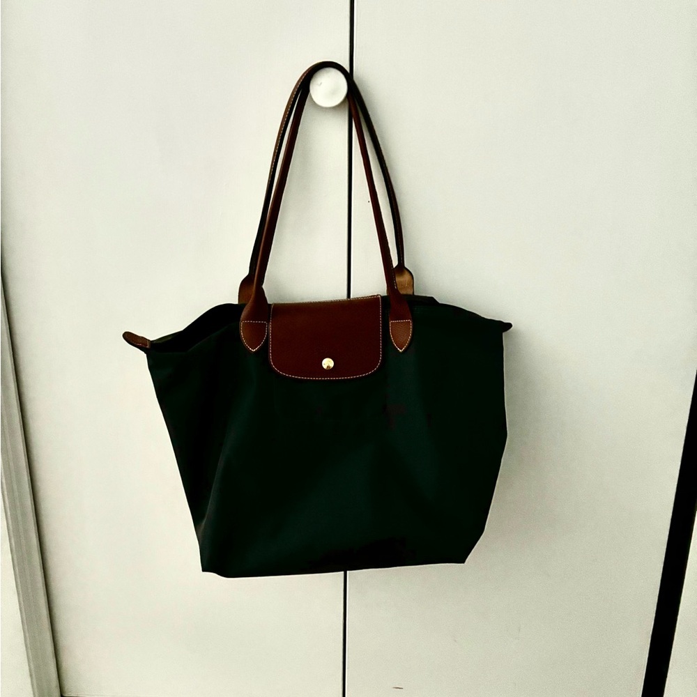 Longchamp bag.  Excellent condition! Dark grey in color.
